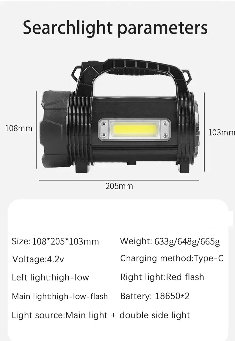 POCKETMAN 3800LM USB Rechargeable LED Flashlight & Lantern