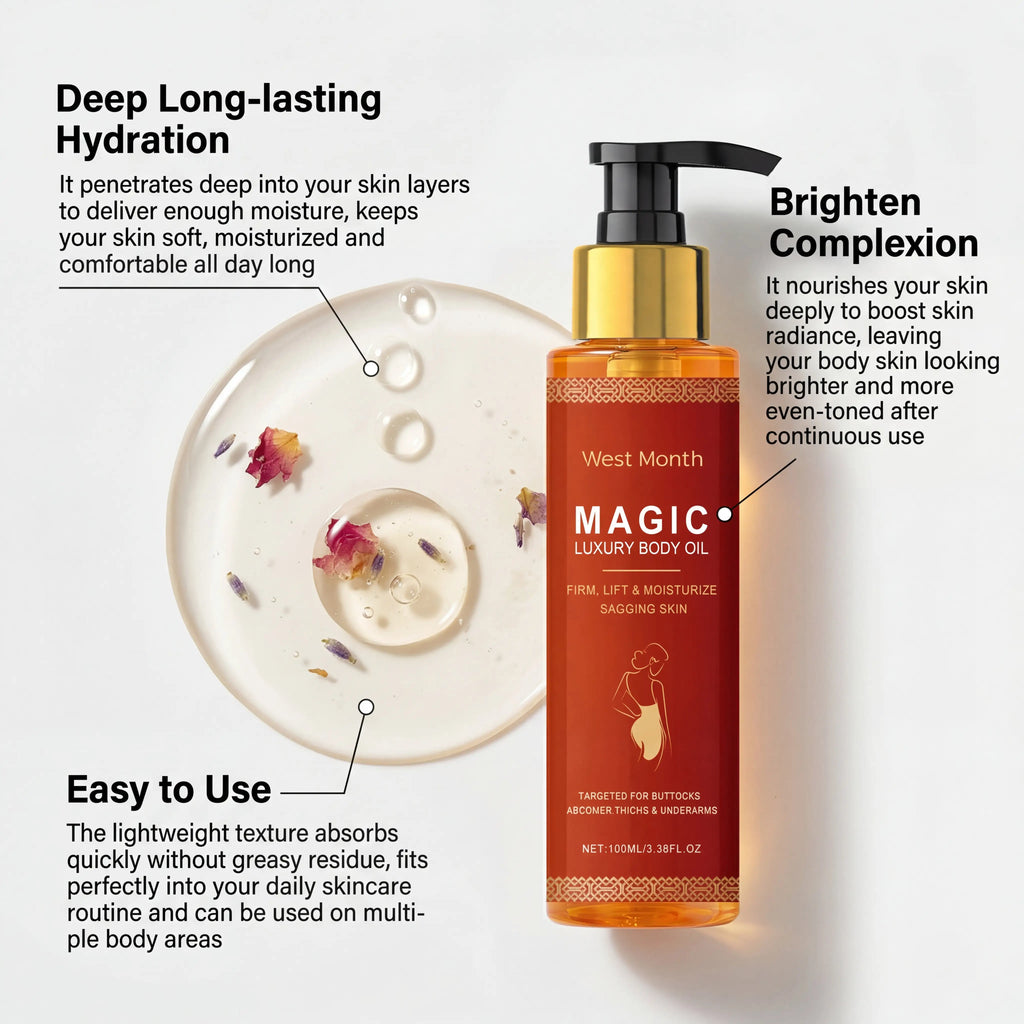 1/2/3/4/5/6 Pcs Collagen Body Oil Deep Hydration Lock Dry Skin Remedy Moisturizing Without Greasiness Gentle Nourishing Skin Oil Zpaxo