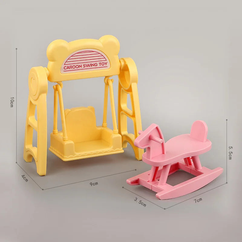 1 12 Scale Dollhouse Furniture Simulated Crib Piano Dining Table