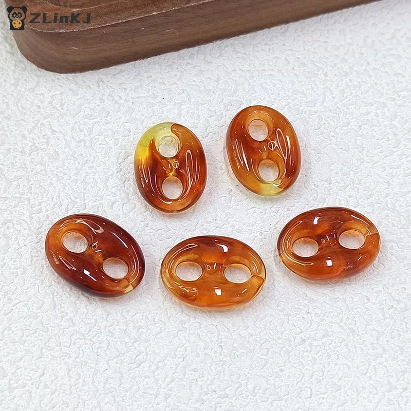 24x17mm Colorful Acrylic Geometric Beads DIY Necklace Bracelet Zpaxo