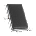 Leather Cigarettes Case Creative Classic 20-piece Pocket Box Cigarettes Storage Reusable PU Leather Cigarettes Container Zpaxo black