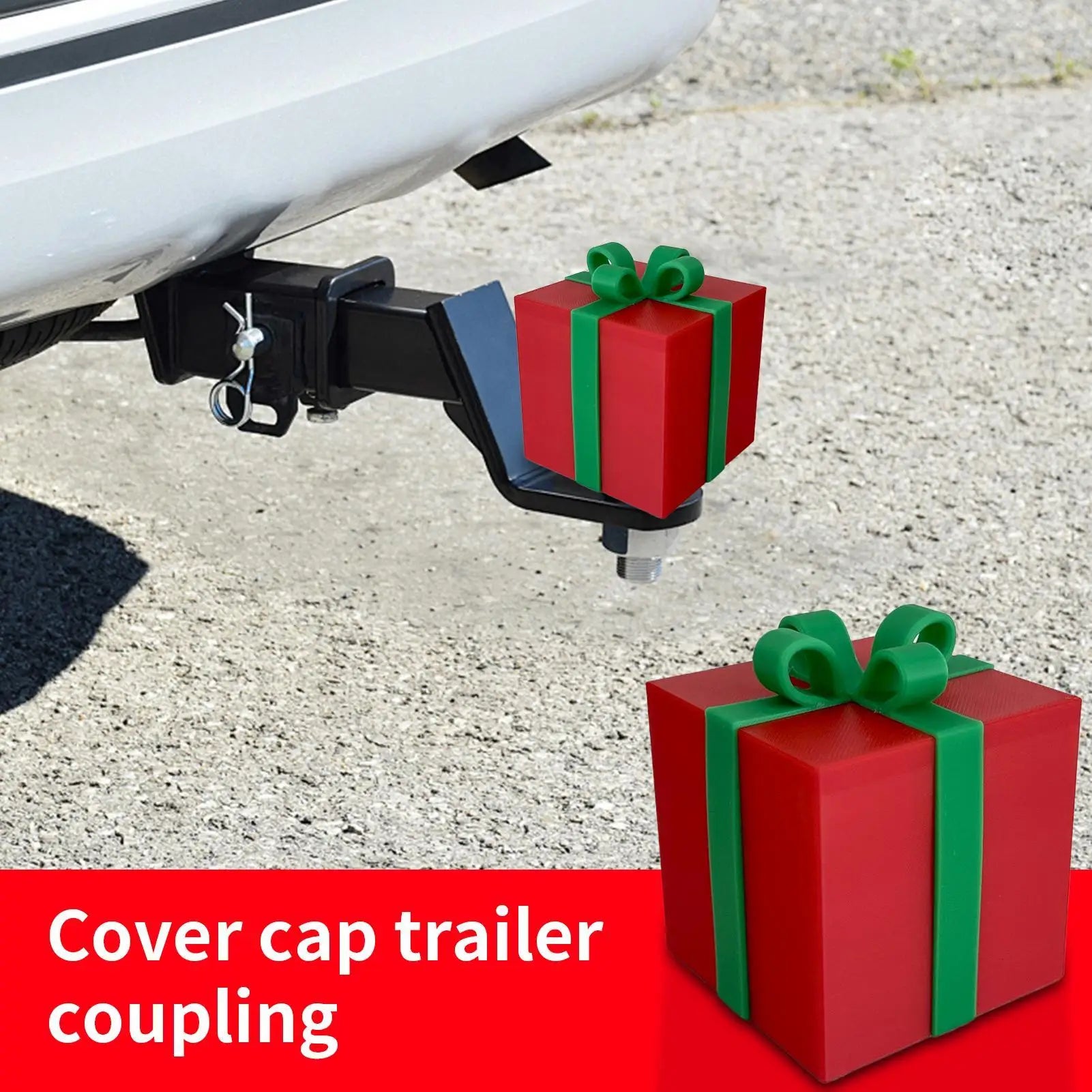 Tow Hitch Covers Christmas Box Receiver Tube Plug Cap Cartoon