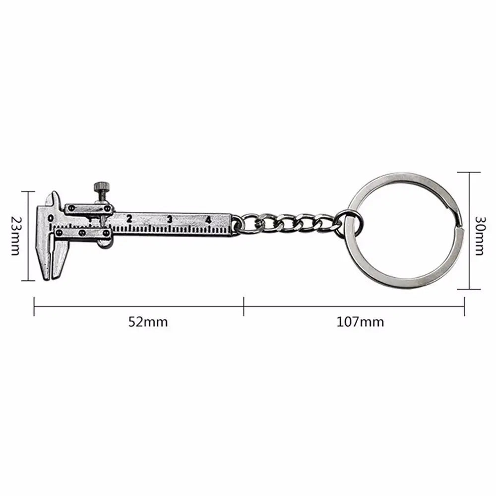 Ruler Scale Keychain Car 0- Gadget Mini Vernier Caliper Measuring Zpaxo