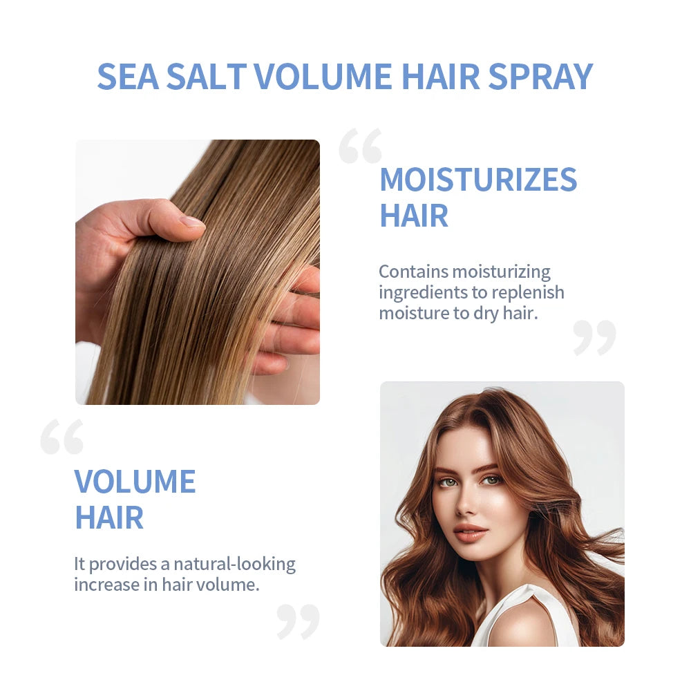 Sea Salt Spray for Hair Water Spray Dry Shampoo for Hair Volumizing Delayer Detangler Volumizer Styling Products Care Hair spray Zpaxo