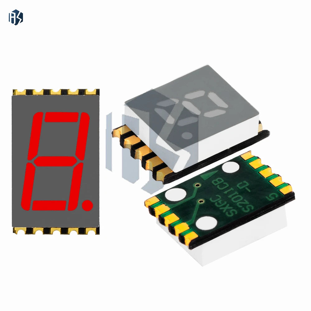 6 9x10x3mm SMD LED Display Red Cathode Pcb Zpaxo
