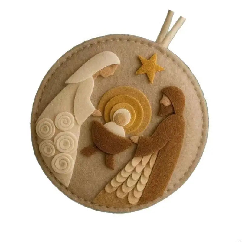 Handmade Nativity Scene Supplies Soft Felted Cloth Instructions