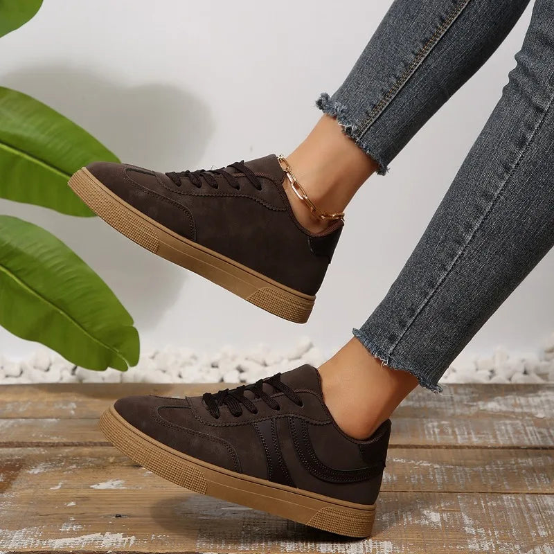 2025 Women's Thick Soled Sport Shoes Flats Ladies Mixed Colors Zpaxo