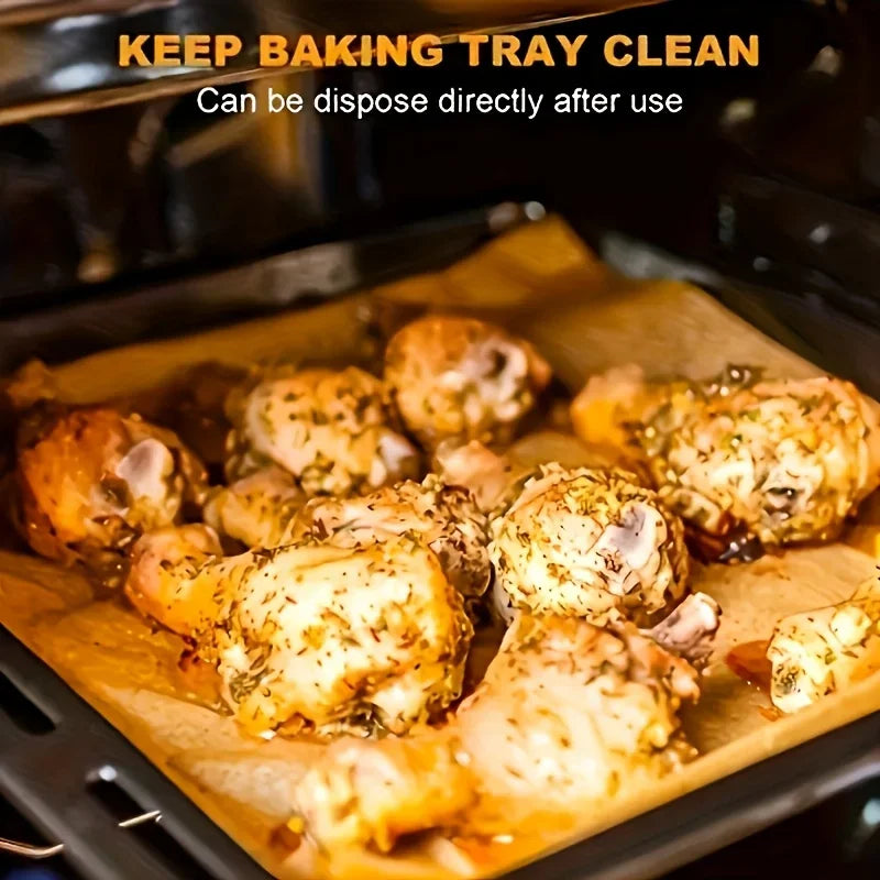 50 Pre-cut Parchment Paper Baking Sheets Non-stick Half Sheet Pan