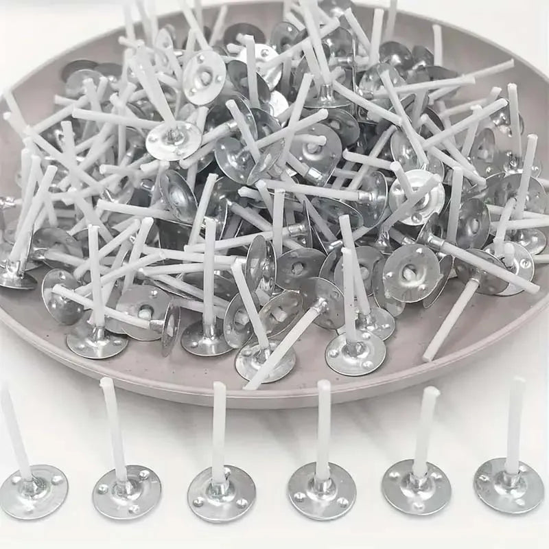 50/100Pcs Cotton Wick Glass Bottle Aromatherapy Clear Empty Bottle Candle Wick Diy Candle Making Tool Zpaxo