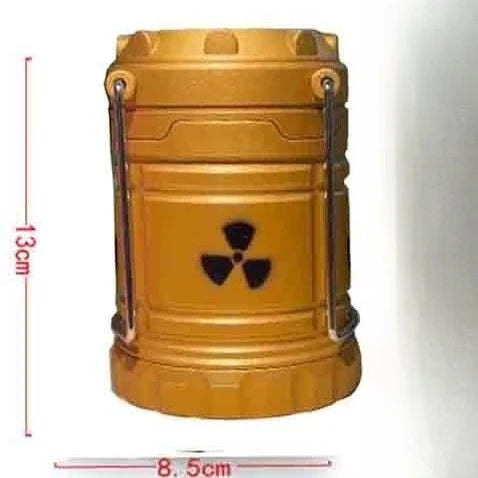 Festive Atmosphere Decoration Creative Resin Crafts Simulation Nuclear Reactor Image Night Lighting Hand-held Lamp Birthday Gift Zpaxo Golden light