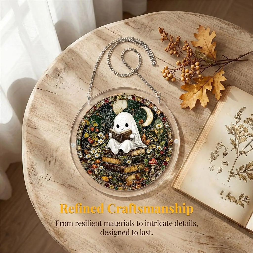 Acrylic Sun Catcher Puzzle 2D Halloween Ghost DIY Pendant Window