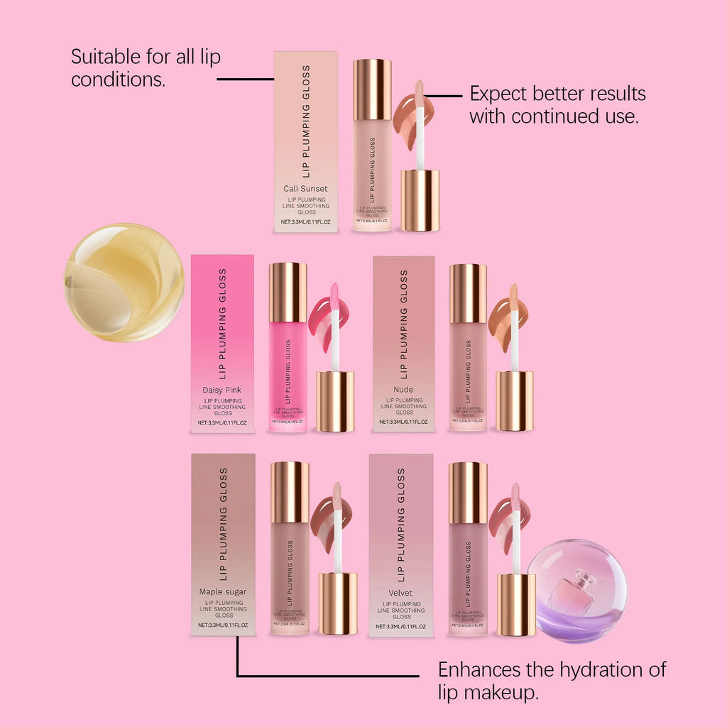 Water Light Lip Gloss – Hydrating Plumping Gloss Multi-Color Lip Plumping Gloss Zpaxo