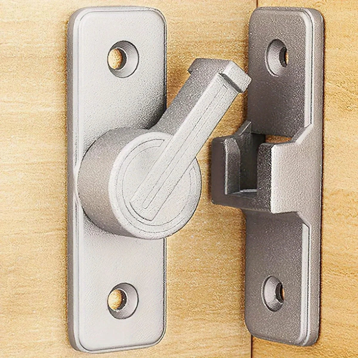 Heavy-Duty Zinc Alloy Sliding Door Lock – 90° & 180° Anti-Theft Door Security Lock Zpaxo