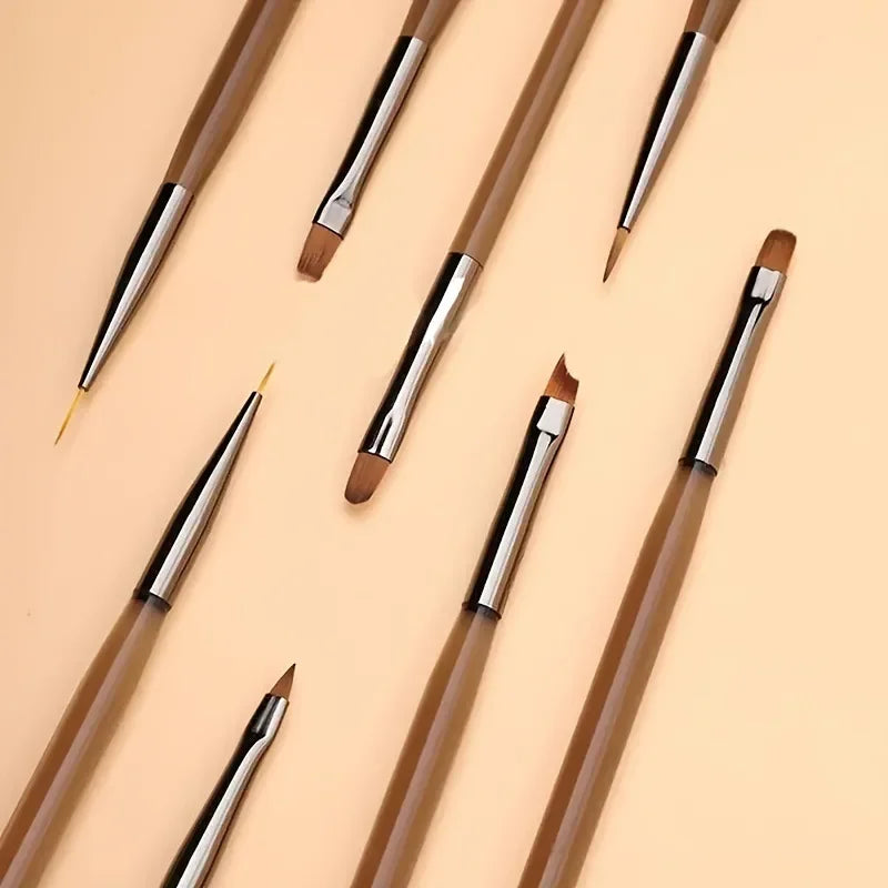 9-Piece Paint Brush Set – Nail Art, Watercolor & Oil Painting