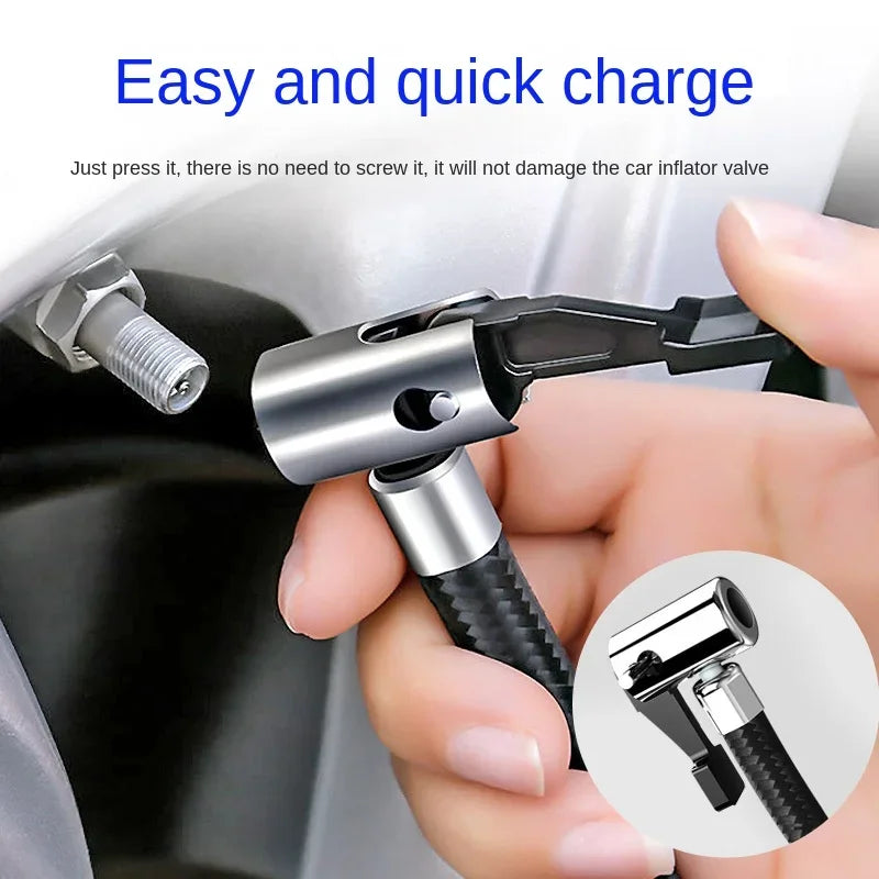 140PSI 12V Car Tyre Inflator – Electric Air Compressor & Gauge