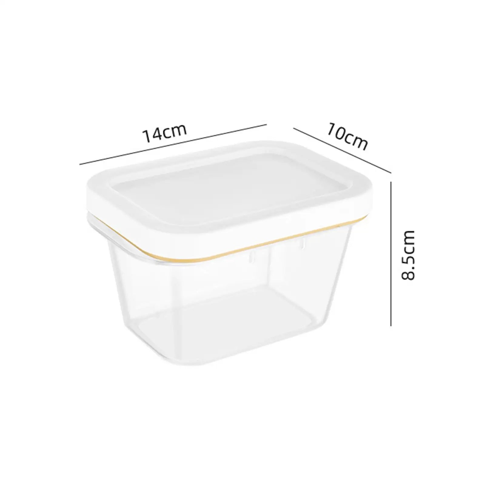 Rectangle Storage Box Butter Fresh Container Keep Cheese Case Zpaxo