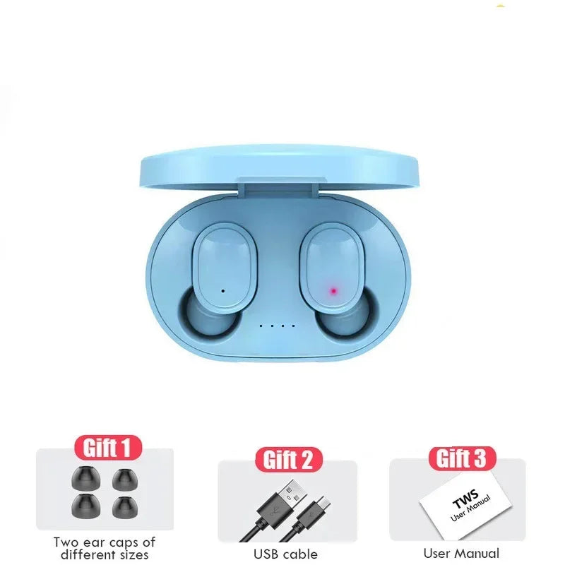 A6S TWS Headphones Wireless Bluetooth Sports Stereo Suitable Android Zpaxo Blue A6s