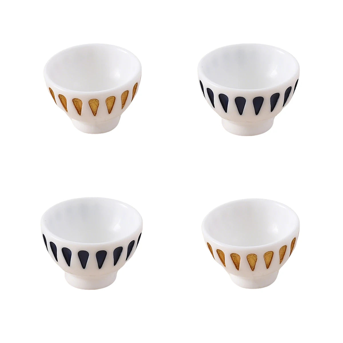 Hand-Painted Miniature Resin Bowls – Dollhouse Kitchen Props