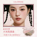 COLORROSE WESTERN ANTIQUE CHEEK PALETTE 8.5G BLUSH Matte Satin Finish Blush Monochrome Pearlescent Makeup Cosmetics Zpaxo CR729