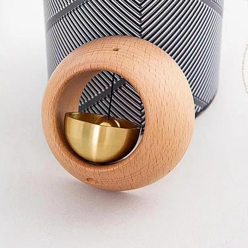 Magnetic Japanese Wooden Wind Chimes Wireless Doorbell Entrance Door