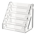 5-Tier Clear Acrylic Card Display Stand for Graded Sports Cards