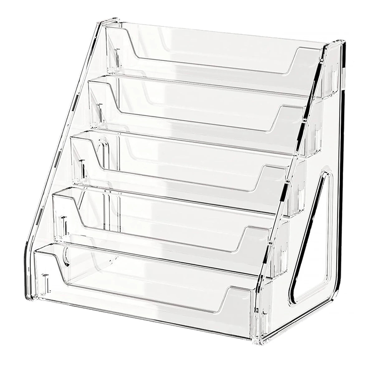 5-Tier Clear Acrylic Card Display Stand for Graded Sports Cards
