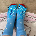 Comfortable Breathable Pile Socks Women Cartoon Garden Eel Design Zpaxo A3 One Size