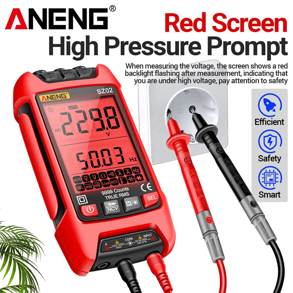 ANENG SZ01 SZ02 Digital Multimeters Counts Auto Range Vol Diode Ohm