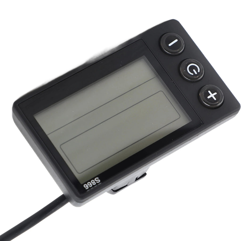 S866 Electric Bike LCD Display Electric Bike LCD Display Panel Large Screen ABS Lightweight for 22.2mm/0.9in Handlebar Zpaxo