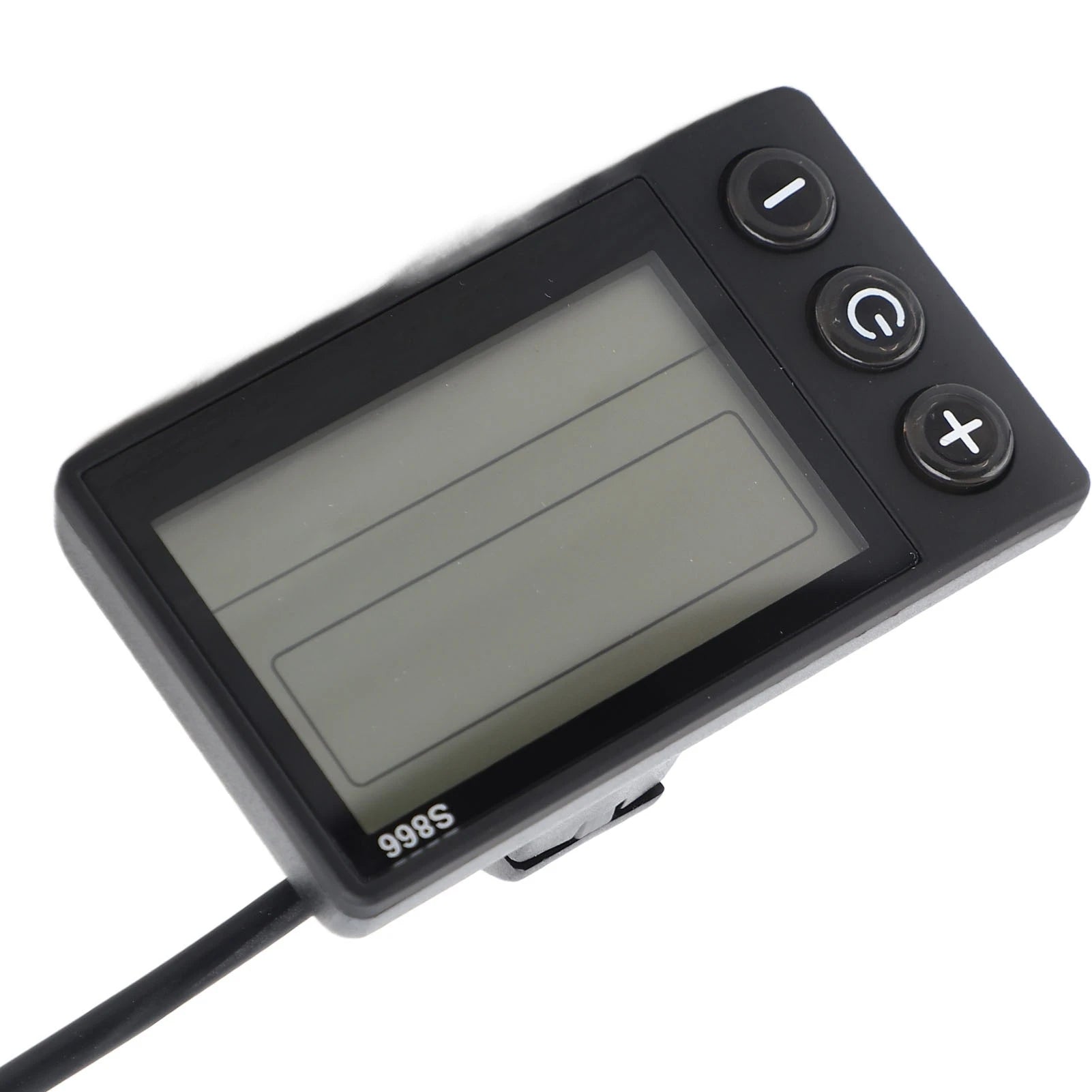 S866 Electric Bike LCD Display Electric Bike LCD Display Panel Large Screen ABS Lightweight for 22.2mm/0.9in Handlebar Zpaxo
