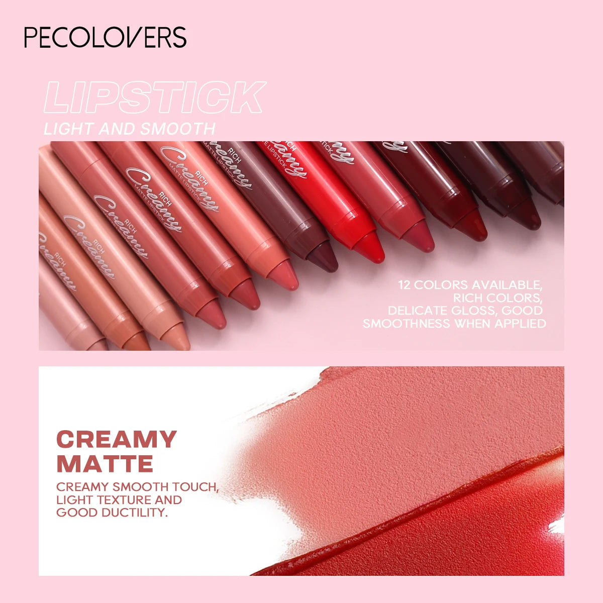 1PC Nude Frosted Lipstick - Soft Texture, Moisturizing Formula, Outline Lip Shape, Non-stick Cups, Christmas, Halloween Gifts Zpaxo