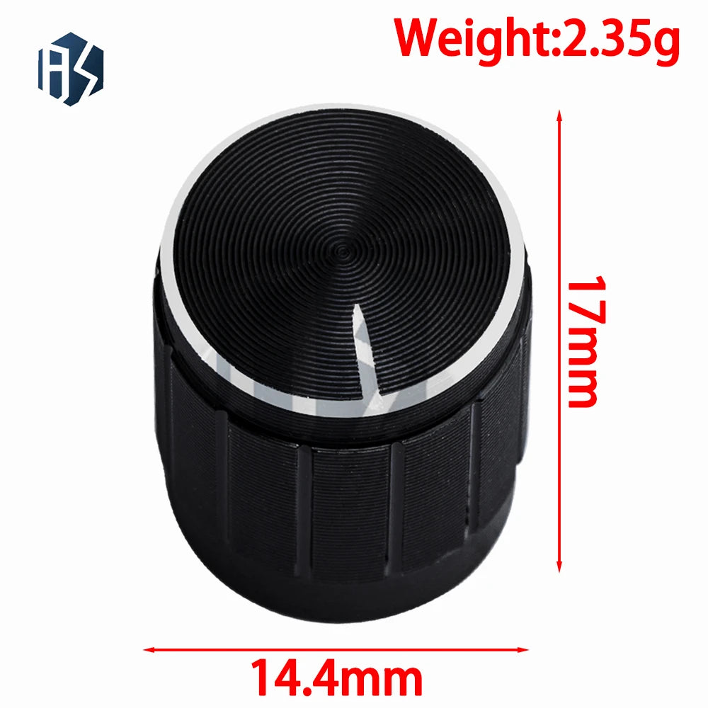 BAISHUN 15 Black Potentiometer Knobs Volume Control Audio Electronic Zpaxo