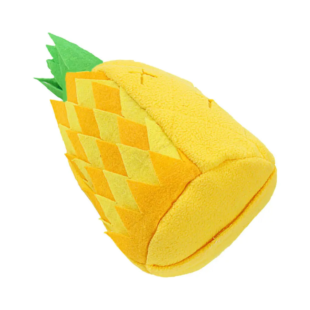 Pineapple Dog Interactive Slow Feeder Puzzle Training Chew Sniffing