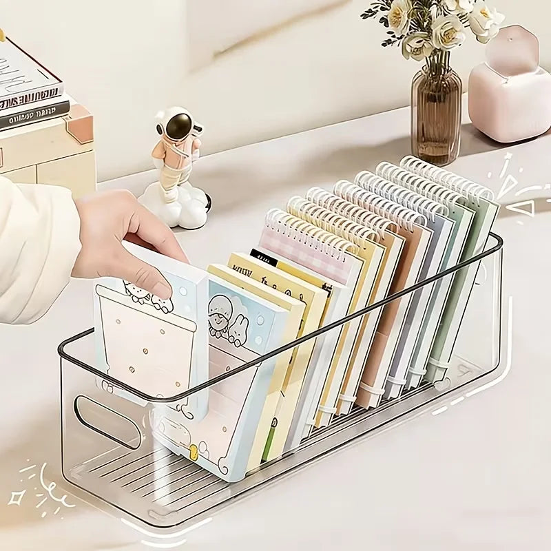 Transparent Multifunctional Storage Box Durable Clear Organizer Desk