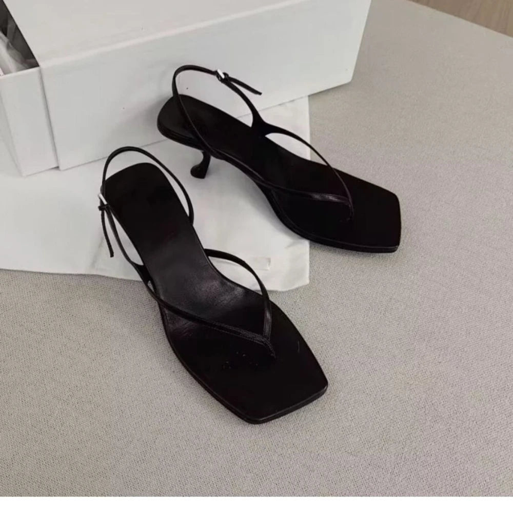 Summer High Heel Women Clip Toe Sandals Fashion Narrow Band Shoes Design Style Party Dress Sandalias Shoes Zpaxo