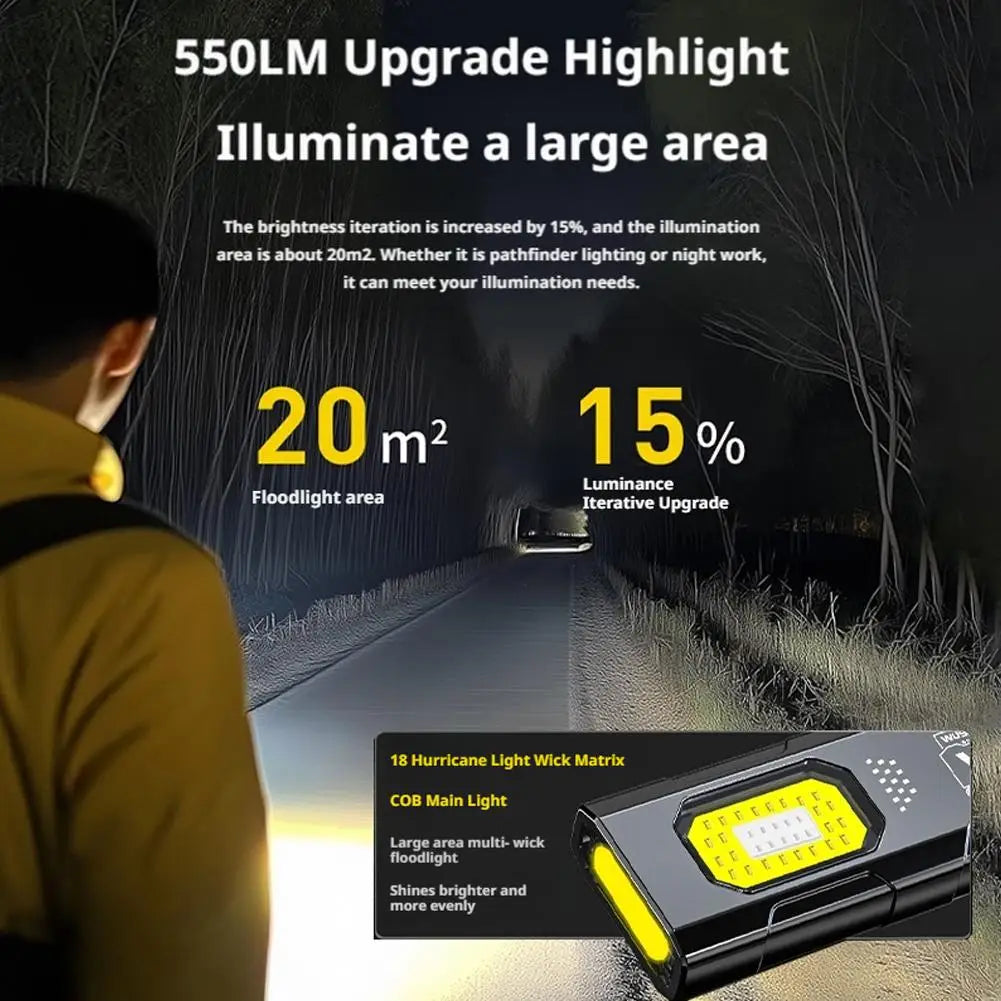 KDULIT COB LED Keychain Flashlight USB-C Rechargeable Mini Torch