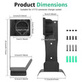 EV Charger Cable Organizer Stainless Steel J1772 Charger Holder Anti Scratch Smooth U Hook Side Mount Wall Bracket Garage Storag Zpaxo SetA for J1772 Metal