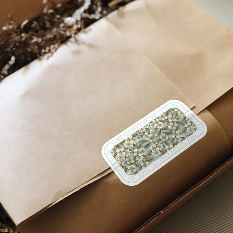 100pcs/wrap This Package Is Happy To See You Too Stickers Small Business Gift Box Packaging Decor Thank You Sticker Seal Labels Zpaxo