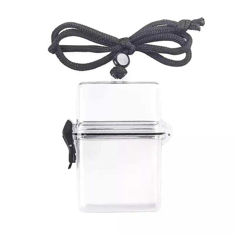 CMTransparent Storage Box Rope Waterproof Square Photocard Holder