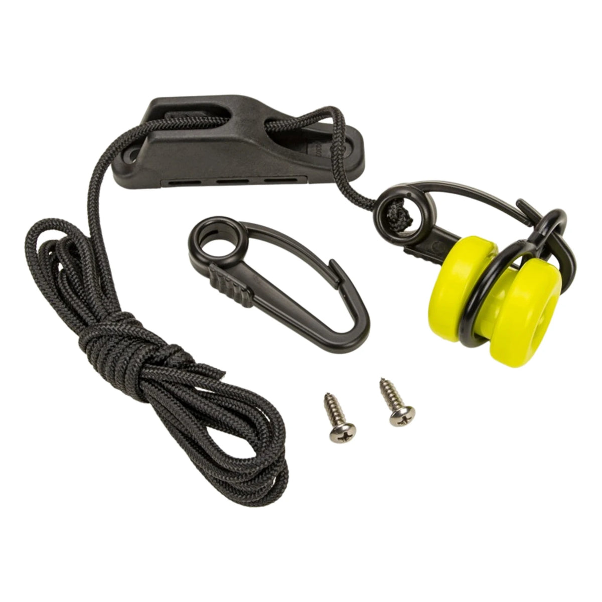 Downrigger Weight Retriever 86 6-Inch Cord Snap Fairlead Cleat Zpaxo Black