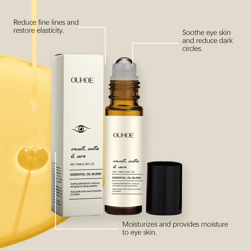 Firming Eye Roll-on Essential Oil Removal Dark Circles Wrinkle Lifting Repairing Eye Skin Moisturizing Hydrating Eye Care Zpaxo