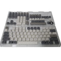 XDA Profile 133 PBT Keycap DYE-SUB Personalized Minimalist White Gray Zpaxo English