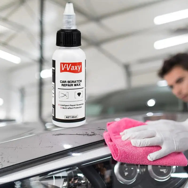 50ml Car Scratch Remover Wax Auto Wheel Hub Rust Cleaning Agent V-Vaxy Car Scratch Repair Polishing Wax Car Polishing Compound Zpaxo