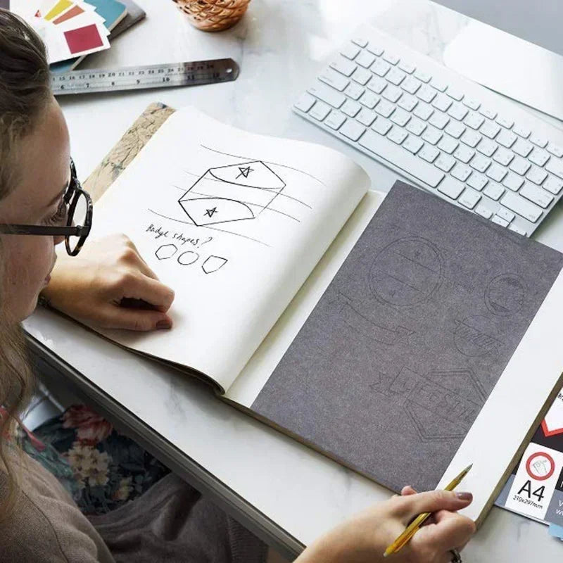 A4 Carbon Paper Reusable Image Paper Pattern Letters Tracing Paper Copy Paper Copy Carbon Paper Painting Tracing Accessories Zpaxo