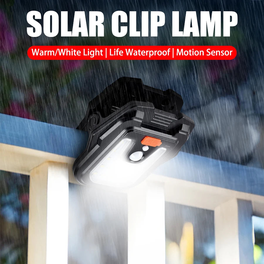 19 LED Solar Clip Light – Motion Sensor Waterproof Garden Lamp Solar Garden Light Zpaxo
