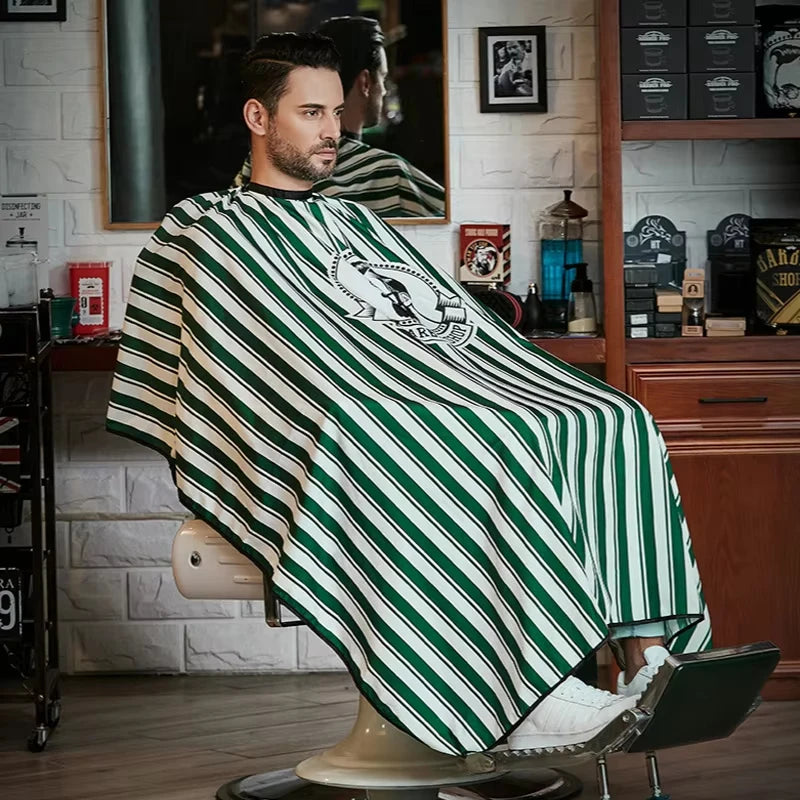Retro Barber Cape – Waterproof Anti-Static Haircut Apron Barber Haircut Cape Zpaxo