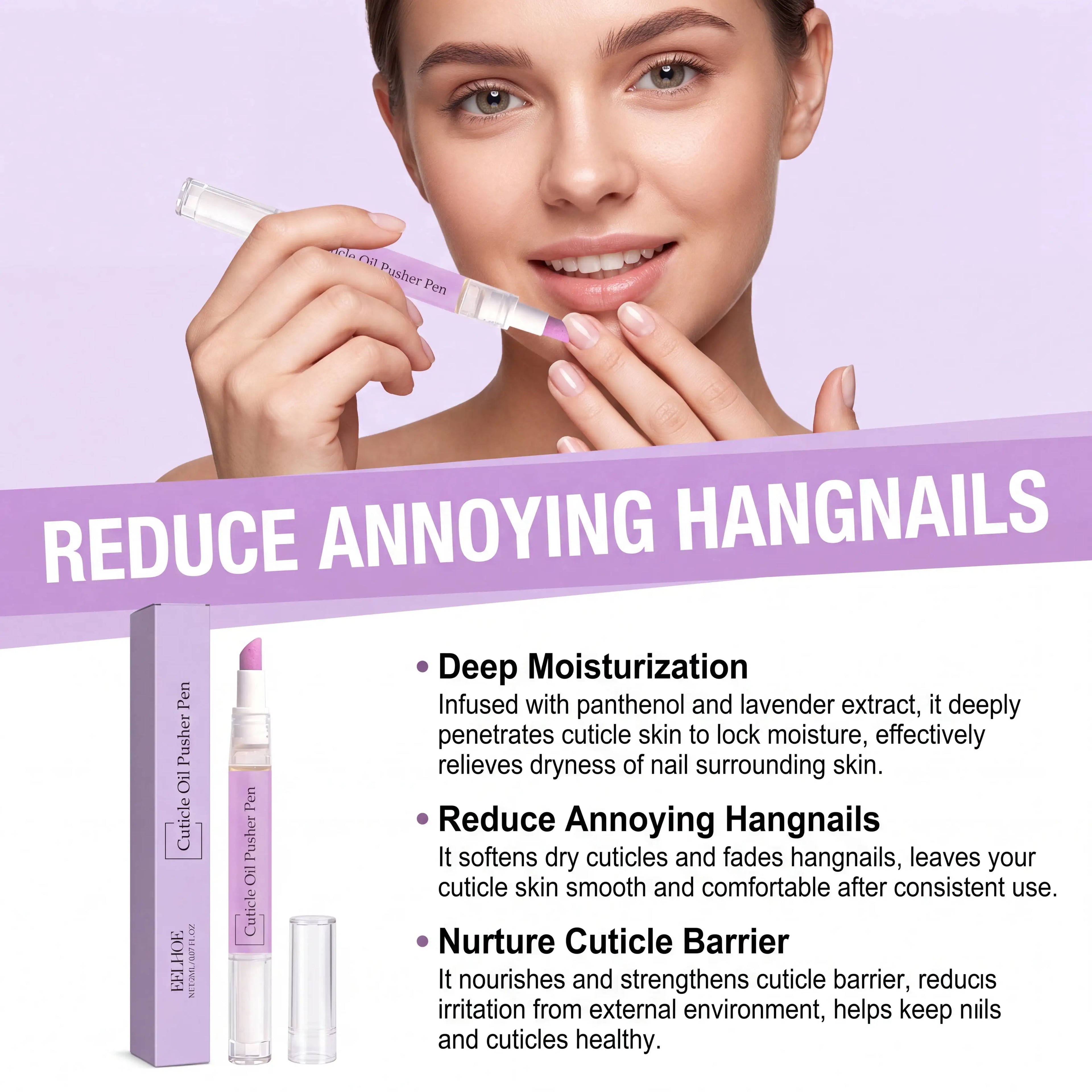 1/2/3/4/5/8/10 Pcs Lavender Cuticle Oil Pen Fast Drying Non Greasy Moisturizing Nail Care Tool Dry Skin Remedy 2ml Length 13cm Zpaxo