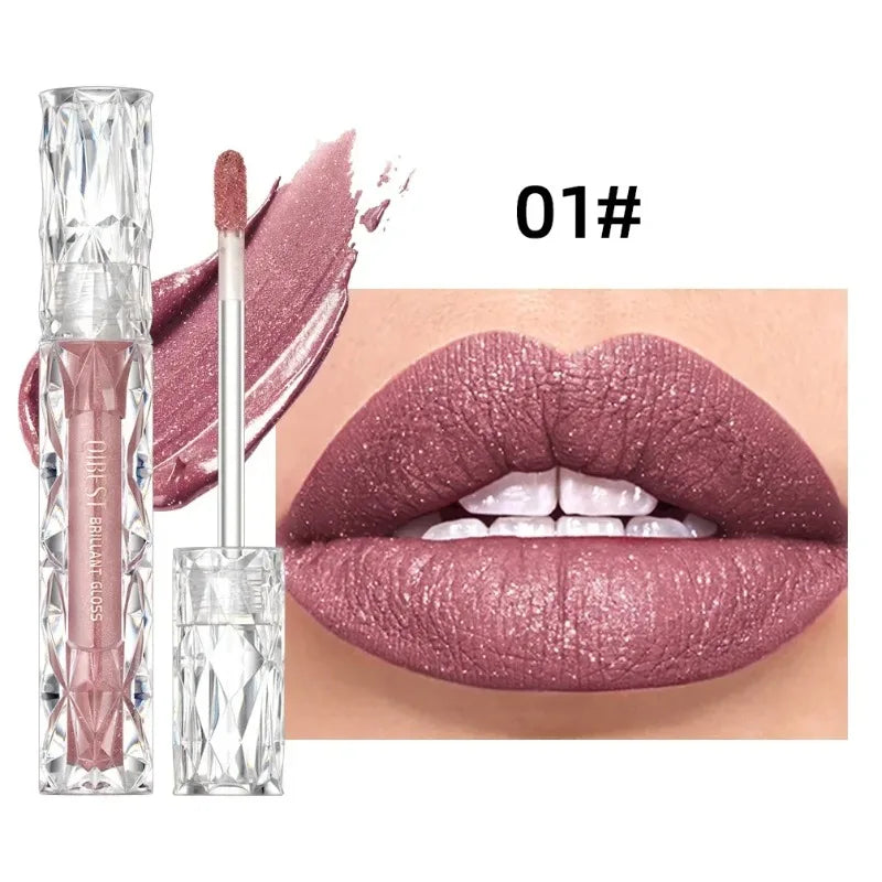 Waterproof Diamond Liquid Lipstick Moisturizing Long-lasting Matte
