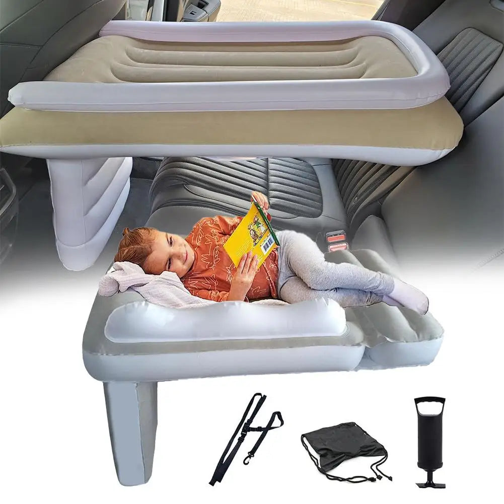 Portable Toddler Airplane Bed For Kid Baby Mattress Air Bed Seat Extender Sleeping Mattress Seat For Travel Car Road Trip Zpaxo