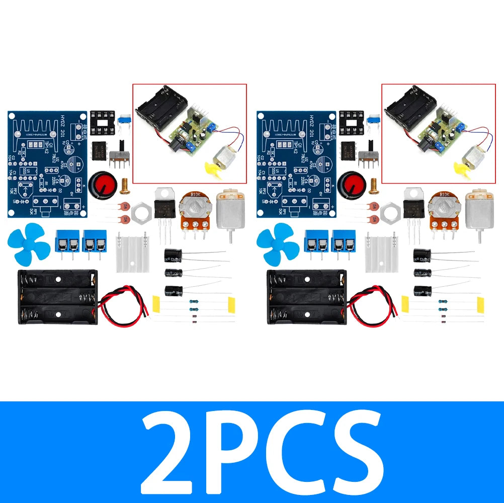 NE555 Motor Speed Control DIY Electronic Teaching Training Assembly Zpaxo 2pcs